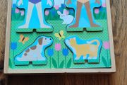 Melissa and Doug Best Friends Magnetic Dress-Up  Wooden Dolls with Pets  With  Clothing Pieces, 2 Stands &amp; Storage Tray Age 3+