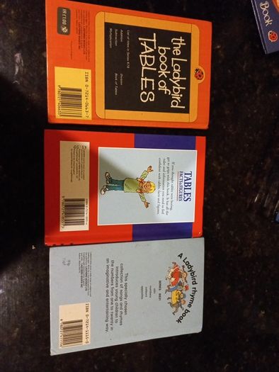 Vintage Ladybird Books- Book of Tables, Tables Facts and Figures, Rhyme Book Numbers