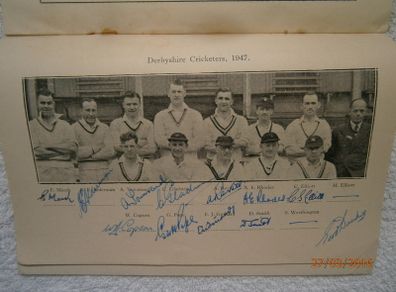 1947 A.E Alderman Testimonial Cricket programme