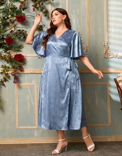 satin maxi dress