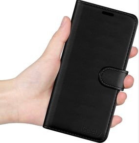 Samsung Galaxy S22 Case Leather Wallet Book Flip Folio Stand View Magnetic Closure with Card Slots