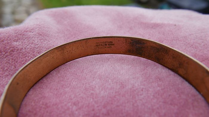 Vintage Excalibur 1/20 RG pre-loved buckle bangle , exclusive to Harrods, by Hatton Garden London. C30