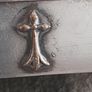 old silver plate religious box Image 4