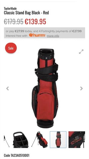 Taylormade lightweight stand bag BRAND NEW