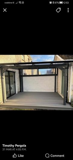 building pergola ,extension, side entry