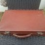 Vintage 1930's British made Brown Leather hard-shell case in nice original condition Image 2