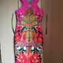Ted Baker Valeena Paisley Toucan midi Dress Bright Pink UK 10 Image 8