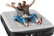 Air Bed, Inflatable Mattress, King Airbed with Built-in Electric Pump, Portable Comfort Blow Up Bed in 3 Mins Self-Inflation with Carry Bag for Camping,Travel &amp; Guests,Home -203x152x33cm