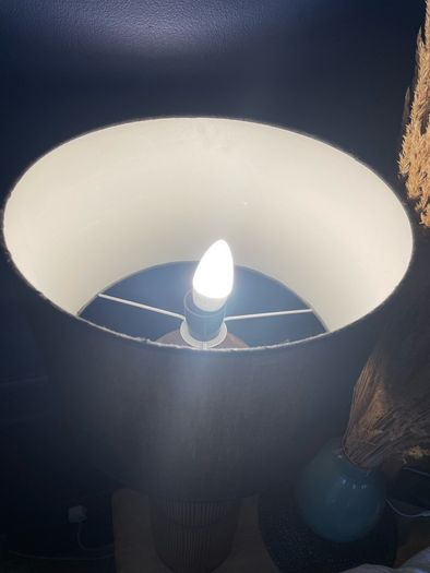 Wooden table lamp