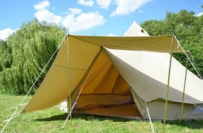Canvas Bell Tent Awnings  Jonscamping