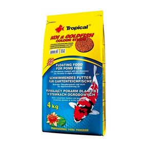 Tropical Koi & Goldfish Colour Sticks 50L Floating Food for Pond Fish
