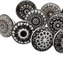 10 x Mix Vintage Look Flower Ceramic Knobs Door Handle Cabinet Drawer Cupboard Pull (FREE POSTAGE) Image 2