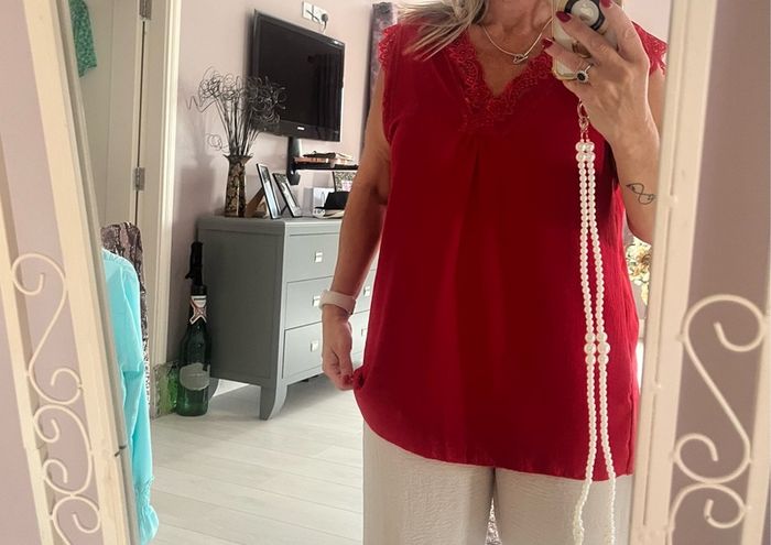 Lace Trim Top