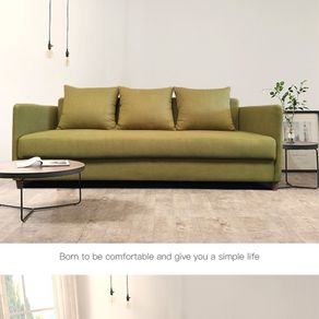 3 Seats Sofa Bed in Colour Green