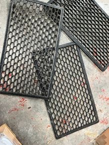 3 Black Outdoor Mats