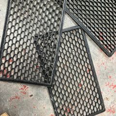 3 Black Outdoor Mats