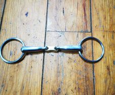 French Link Snaffle with sweet copper lozenge