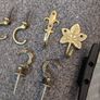 Curtain tie backs and brass pull for blind Image 2