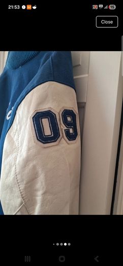 vintage DeLong letterman jacket college high school 90s