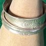 Sterling silver handmade Celtic triskele spinner fidget anxiety ring. Size Q Image 3