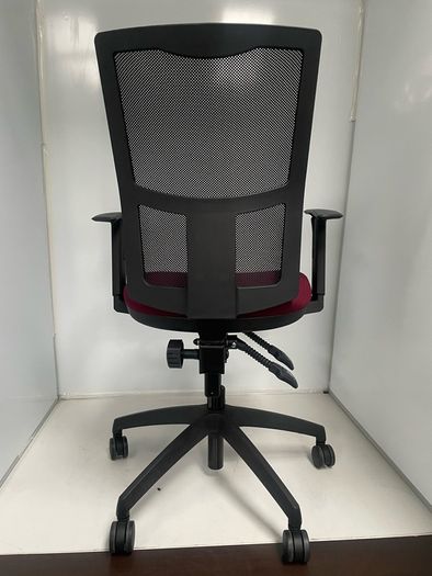Red office chairs