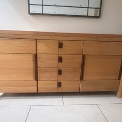 Dining room Oak with Mahogany detail Sideboard