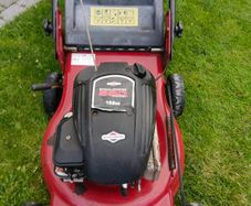 WORLLD push lawnmower with Briggs and Stratton engine.500 series 158 cc 20 inch cut