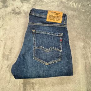 Replay Mens Rocco Jeans W34 L31 Indigo - Zip Fly