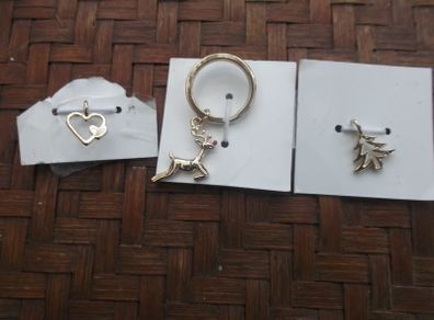 2 NEW Pendants and 1 Keyring NEW