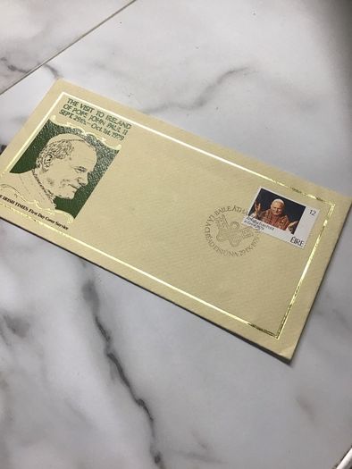 First Day Cover Sept 1979 Pope Paul 2nd visit to Ireland
