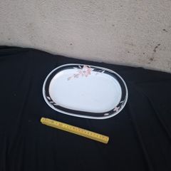 Floral china biscuit plate postage possible