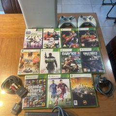 Xbox 360 console plus games & controllers