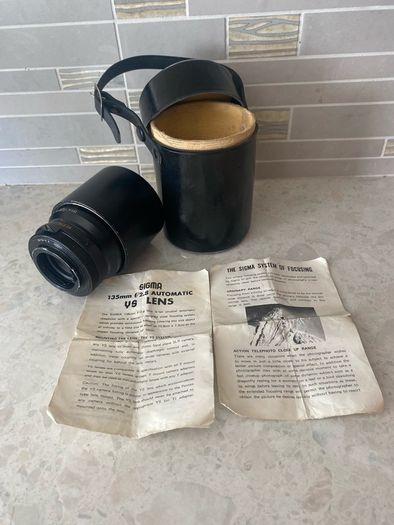 Vintage Sigma 135mm Automatic Camera Lens