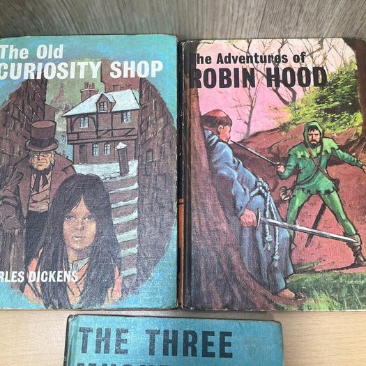 Bancroft Classics Vintage 1970s HB Three Musketeers, Robin Hood & Old Curiosity