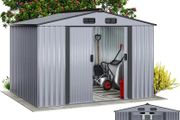 Metal Garden Shed with metal Foundation 8.5 x 6.7 x 5.9 ft (LxDxH)"
