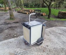 beer tap keg kegorator on wheels