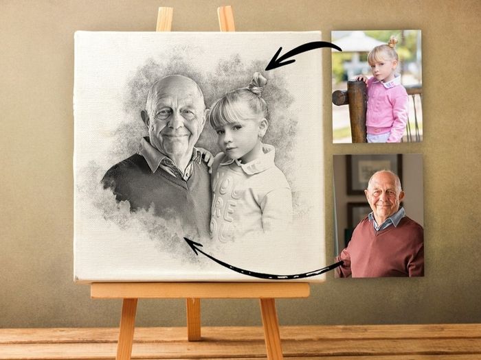 Personalised Custom Gifts Newlywed, grandad, Grandma, godchild