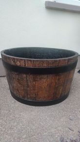 Vintage Barrel Planter