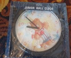 Brand New Sealed R/M Junior Wall Clock (Teddy Bear Design)