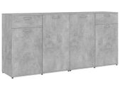 Sideboard Concerte Grey 160x36x75 cm Chipboard