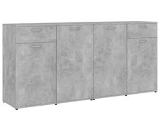 Sideboard Concerte Grey 160x36x75 cm Chipboard