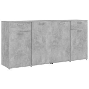 Sideboard Concerte Grey 160x36x75 cm Chipboard