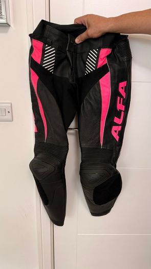Alfa Vega Women's 2pc Motorcycle Leather Suit Bundle - UK 10 (Worn Once)