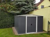 XL Metal Shed Tool Shed, Galvanised Metal