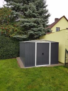 XL Metal Shed Tool Shed, Galvanised Metal