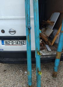 wooden poles x 6