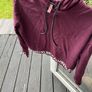 Plum Calvin Klein cropped hoody Image 5