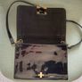 Vintage 80s French black patent bag Image 2