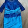 Blue mother of the bride wedding outfit with hat Image 4