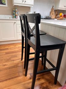 Bar Stools x 2  (IKEA) with back